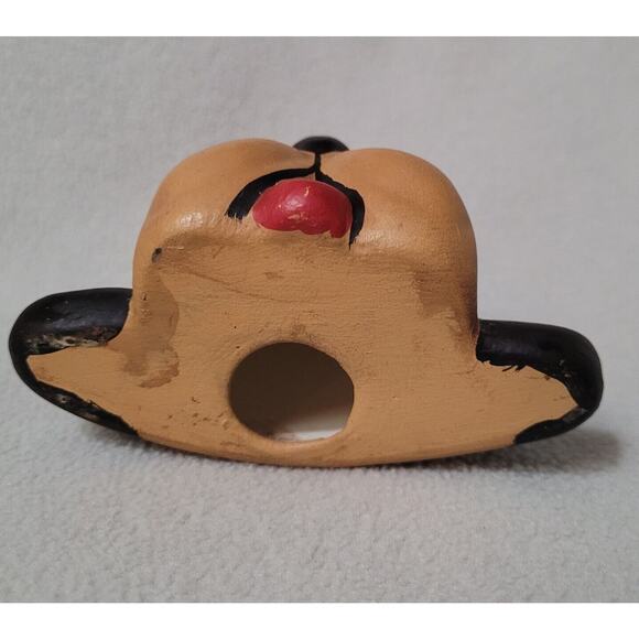 Vintage Ceramic Floppy Eared Playful Brown Dog Head Figure Shelf Sitter - Picture 6 of 8